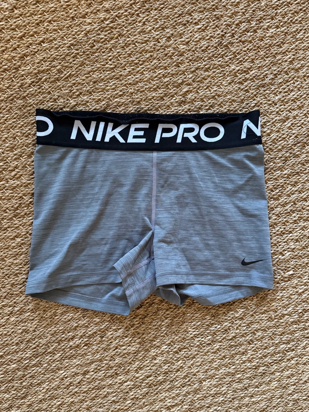 Nike Gray and Black Pro Fit Compression Shorts